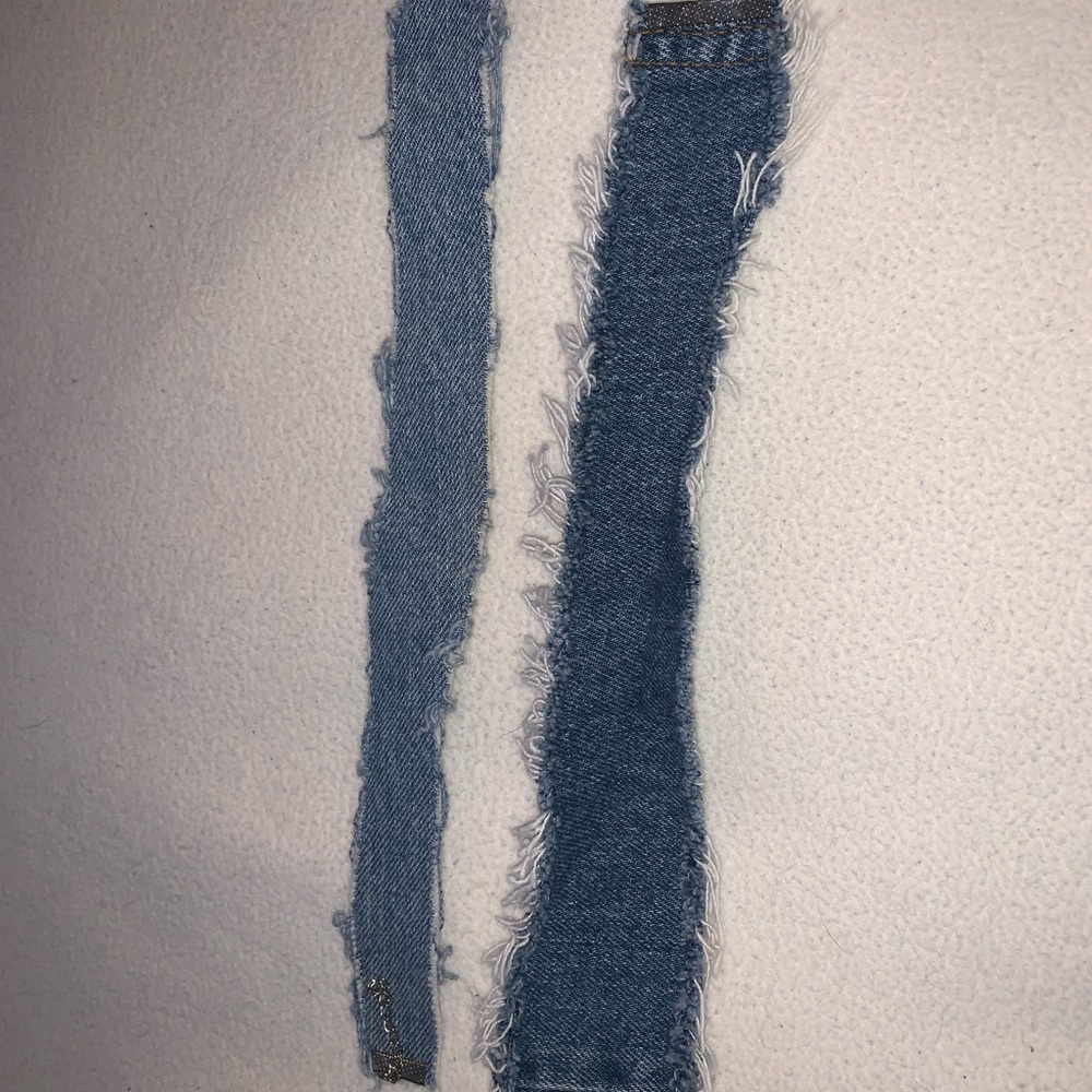 Custom denim chokers